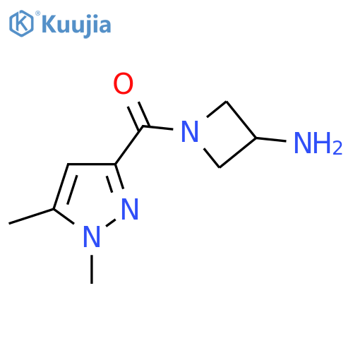 (3-Aminoazetidin-1-yl)(1,5-dimethyl-1H-pyrazol-3-yl)methanone structure