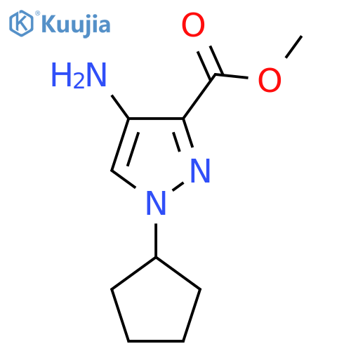 methyl 4-amino-1-cyclopentyl-1H-pyrazole-3-carboxylate structure