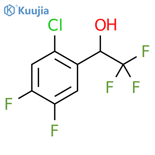 1-(2-chloro-4,5-difluorophenyl)-2,2,2-trifluoroethan-1-ol structure