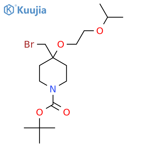 tert-butyl 4-(bromomethyl)-4-2-(propan-2-yloxy)ethoxypiperidine-1-carboxylate structure