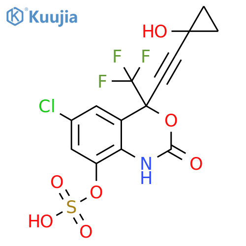 rac 8,14-Dihydroxy Efavirenz 8-O-Sulfate structure