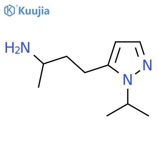 4-1-(propan-2-yl)-1H-pyrazol-5-ylbutan-2-amine structure