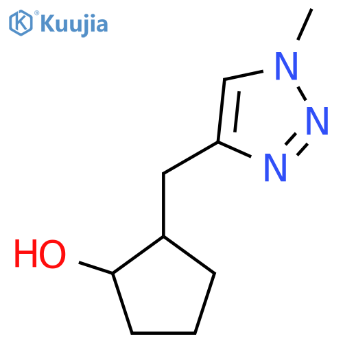 2-(1-methyl-1H-1,2,3-triazol-4-yl)methylcyclopentan-1-ol structure