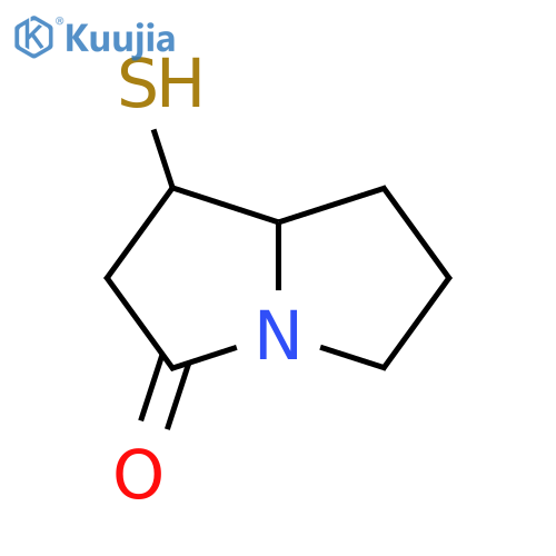 1-Sulfanyl-hexahydro-1H-pyrrolizin-3-one structure