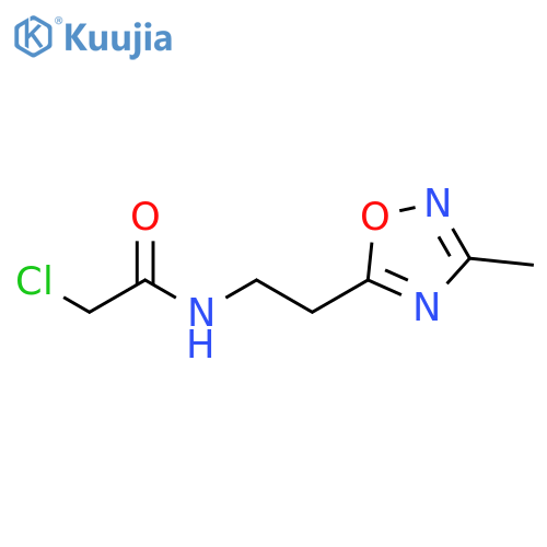 2-Chloro-N-[2-(3-methyl-1,2,4-oxadiazol-5-yl)ethyl]acetamide structure