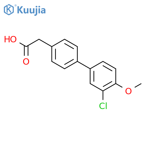 [1,1'-Biphenyl]-4-aceticacid, 3'-chloro-4'-methoxy- structure