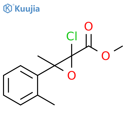 2-Oxiranecarboxylic acid, 2-chloro-3-methyl-3-(2-methylphenyl)-, methyl ester structure