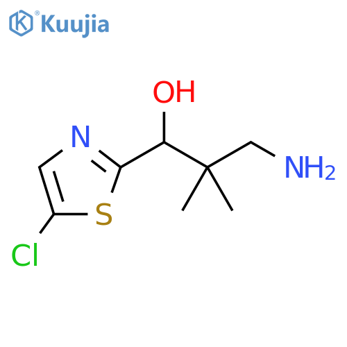 2-Thiazolemethanol, α-(2-amino-1,1-dimethylethyl)-5-chloro- structure