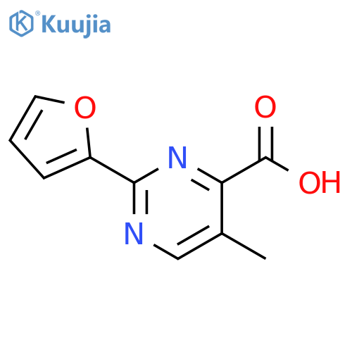 4-Pyrimidinecarboxylic acid, 2-(2-furanyl)-5-methyl- structure