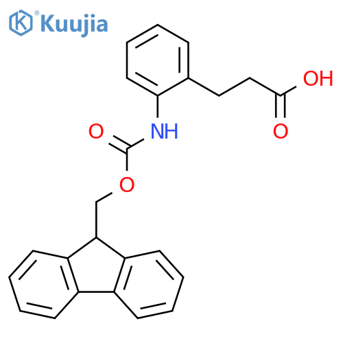 3-2-({(9H-fluoren-9-yl)methoxycarbonyl}amino)phenylpropanoic acid structure