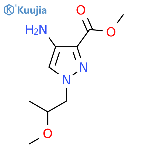 methyl 4-amino-1-(2-methoxypropyl)-1H-pyrazole-3-carboxylate structure