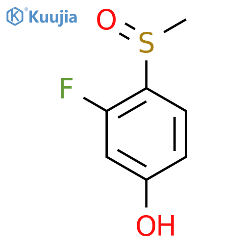 3-Fluoro-4-(methylsulfinyl)phenol structure