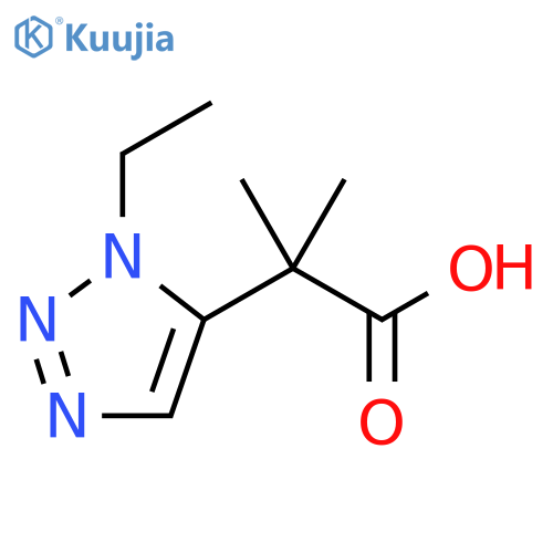 2-(1-ethyl-1H-1,2,3-triazol-5-yl)-2-methylpropanoic acid structure