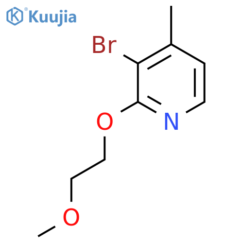 Pyridine, 3-bromo-2-(2-methoxyethoxy)-4-methyl- structure
