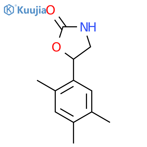 5-(2,4,5-trimethylphenyl)-1,3-oxazolidin-2-one structure