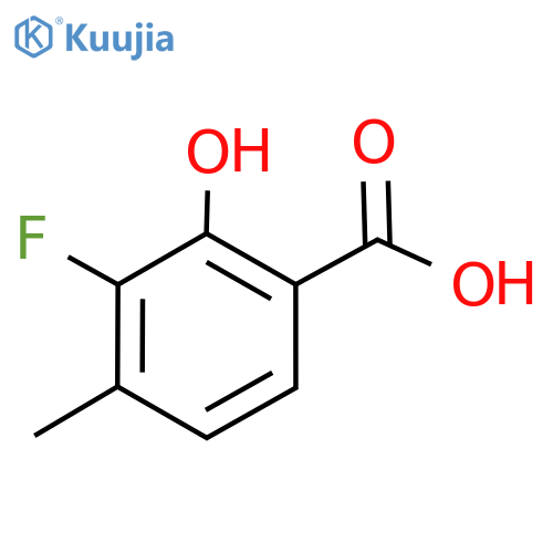 3-Fluoro-2-hydroxy-4-methylbenzoic acid structure