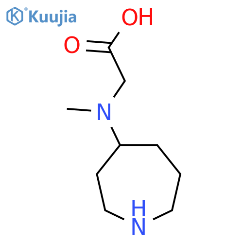 2-(azepan-4-yl)(methyl)aminoacetic acid structure