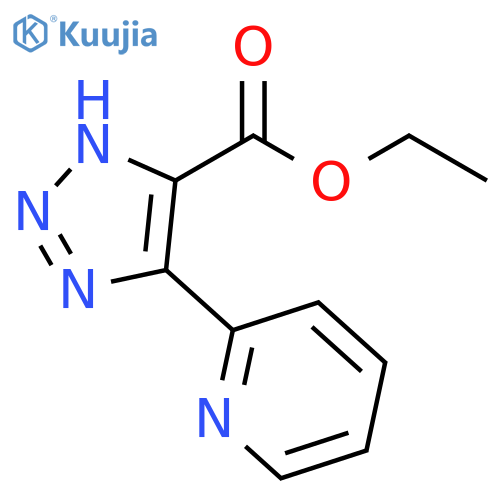 1H-1,2,3-Triazole-5-carboxylic acid, 4-(2-pyridinyl)-, ethyl ester structure