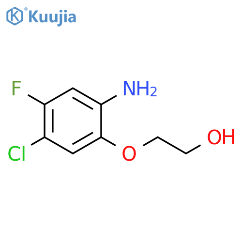 2-(2-amino-5-chloro-4-fluorophenoxy)ethan-1-ol structure