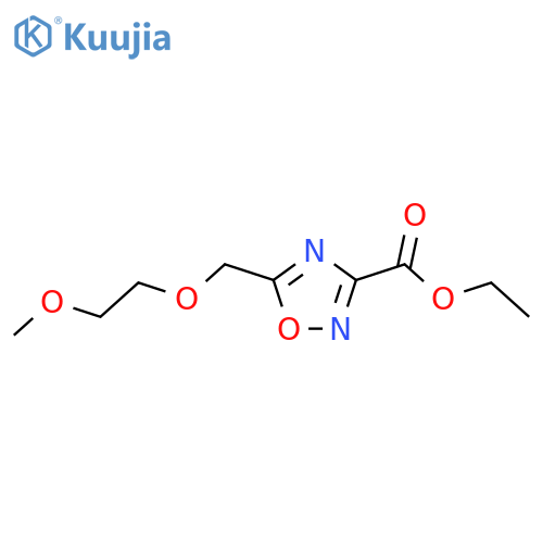 ethyl 5-(2-methoxyethoxy)methyl-1,2,4-oxadiazole-3-carboxylate structure