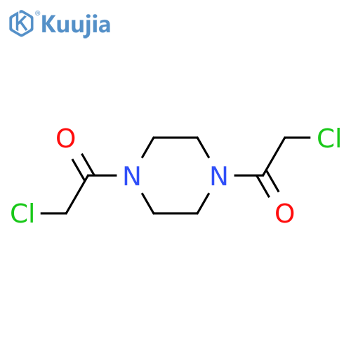 2-chloro-1-[4-(2-chloroacetyl)piperazin-1-yl]ethan-1-one structure