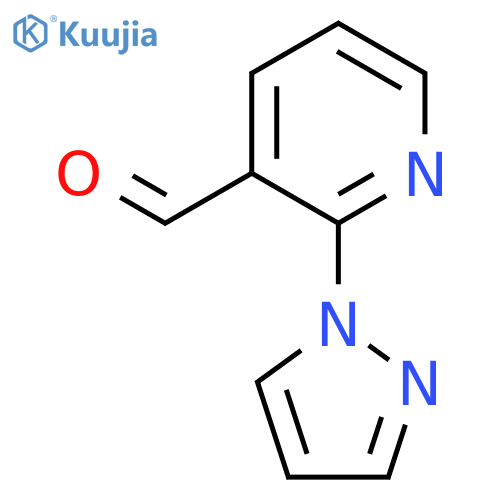 2-(1H-pyrazol-1-yl)nicotinaldehyde structure