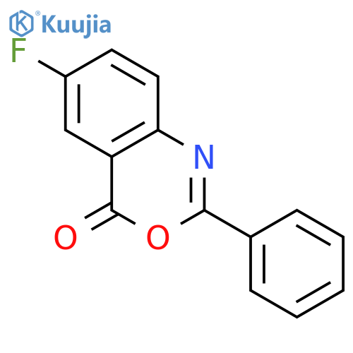 6-fluoro-2-phenyl-3,1-benzoxazin-4-one structure