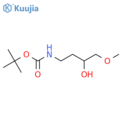 Tert-butyl n-(3-hydroxy-4-methoxybutyl)carbamate structure