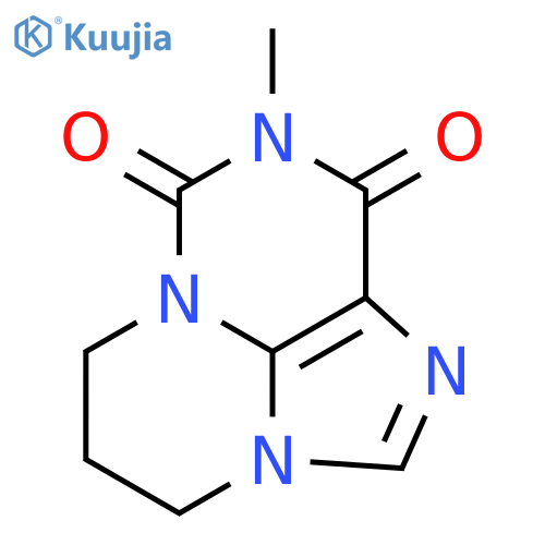 5,6-dihydro-9-methyl-4H,8H-Pyrimido[1,2,3-cd]purine-8,10(9H)-dione structure