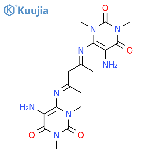 Uracil,6,6'-[(1,3-dimethylpropanediylidene)dinitrilo]bis[5-amino-1,3-dimethyl- (8CI) structure