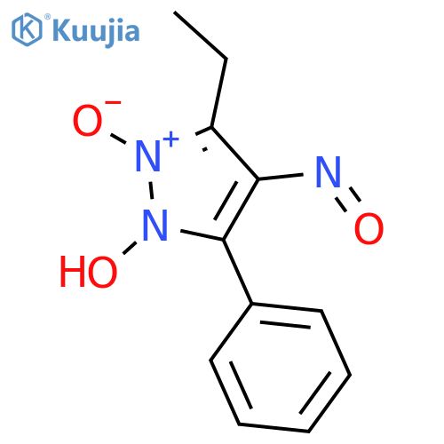 4H-Pyrazol-4-one,3-ethyl-5-phenyl-, oxime, 1,2-dioxide structure