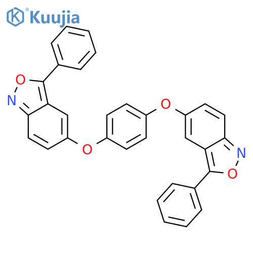 2,1-Benzisoxazole, 5,5'-[1,4-phenylenebis(oxy)]bis[3-phenyl- structure