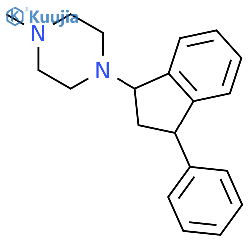Piperazine, 1-(2,3-dihydro-3-phenyl-1H-inden-1-yl)-4-methyl- structure
