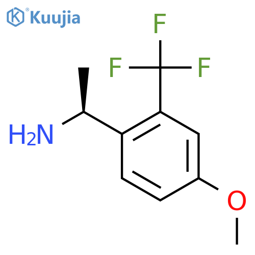 (1S)-1-4-methoxy-2-(trifluoromethyl)phenylethan-1-amine structure