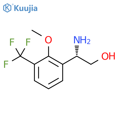 (2S)-2-amino-2-2-methoxy-3-(trifluoromethyl)phenylethan-1-ol structure