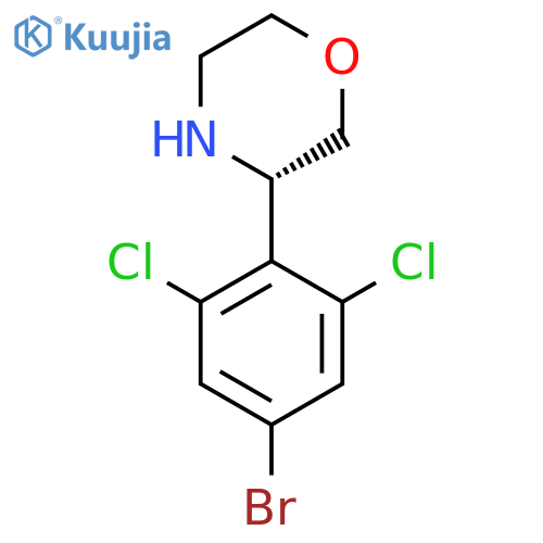 (S)-3-(4-bromo-2,6-dichlorophenyl)morpholine structure