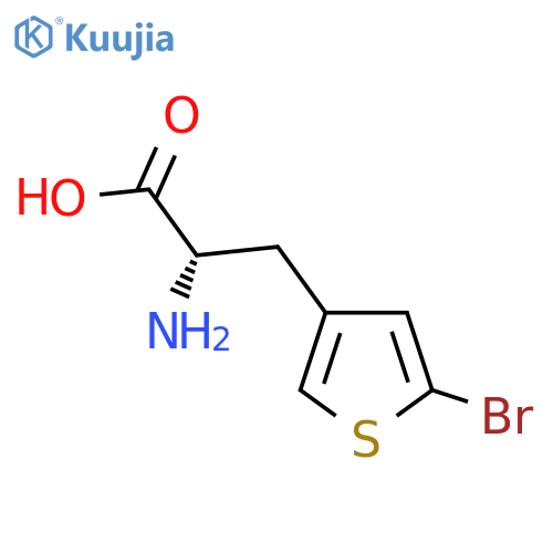 (2S)-2-amino-3-(5-bromothiophen-3-yl)propanoic acid structure