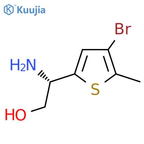 (2S)-2-amino-2-(4-bromo-5-methylthiophen-2-yl)ethan-1-ol structure