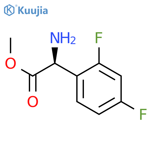METHYL(2S)-2-AMINO-2-(2,4-DIFLUOROPHENYL)ACETATE structure