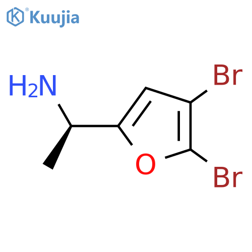 (1R)-1-(4,5-dibromofuran-2-yl)ethan-1-amine structure