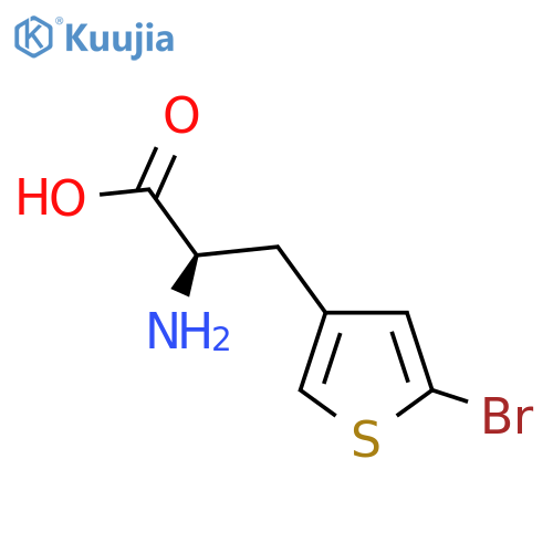 (2R)-2-amino-3-(5-bromothiophen-3-yl)propanoic acid structure