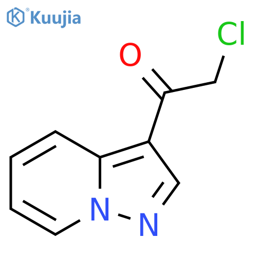2-chloro-1-{pyrazolo1,5-apyridin-3-yl}ethan-1-one structure