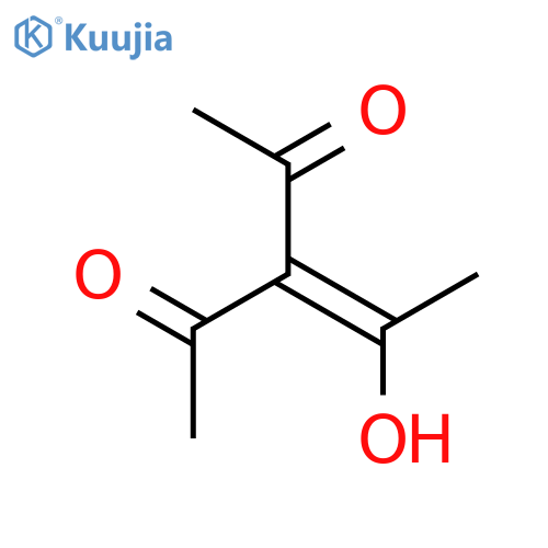 3-(1-hydroxyethylidene)pentane-2,4-dione structure