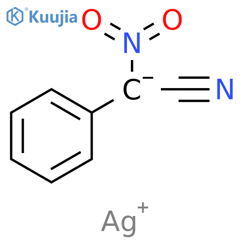 Benzeneacetonitrile, α-nitro-, ion(1-), Ag(1+) (1:1) structure