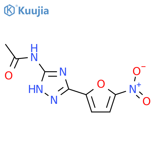 Acetamide,N-[3-(5-nitro-2-furanyl)-1H-1,2,4-triazol-5-yl]- structure