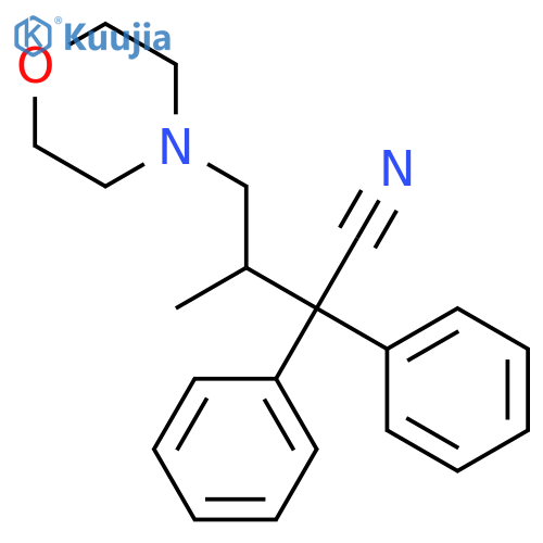 4-Morpholinebutanenitrile,b-methyl-a,a-diphenyl- structure