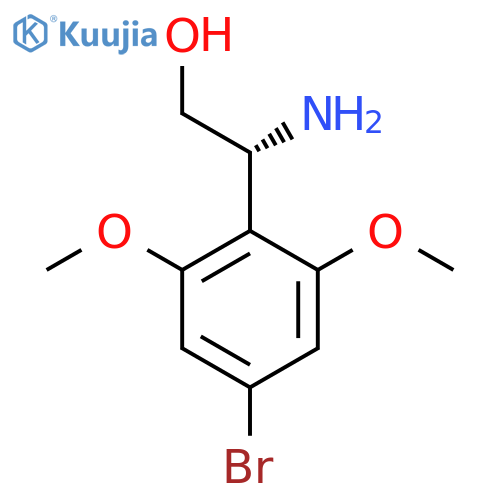 (2R)-2-amino-2-(4-bromo-2,6-dimethoxyphenyl)ethan-1-ol structure