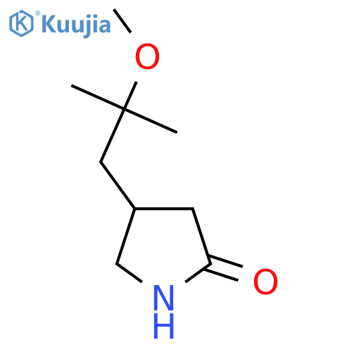 4-(2-methoxy-2-methylpropyl)pyrrolidin-2-one structure