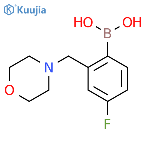 4-Fluoro-2-(morpholinomethyl)phenylboronic acid structure