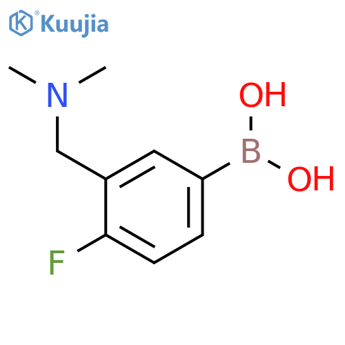 3-((Dimethylamino)methyl)-4-fluorophenylboronic acid structure